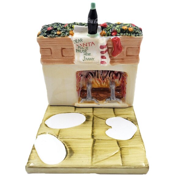 Vintage “Coca-Cola” Ceramic “Holiday Portraits” Salt & Pepper Shakers–NEW w/Flaw - Picture 3 of 9